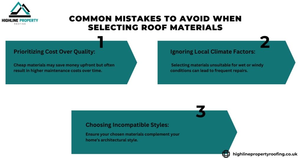 Mistakes to Avoid When Selecting Roof Materials