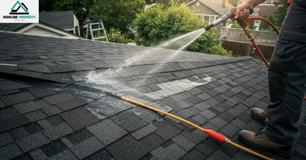 Perform a Water Hose Test