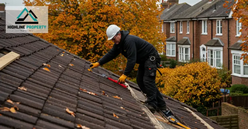 Roof Inspection in Autumn